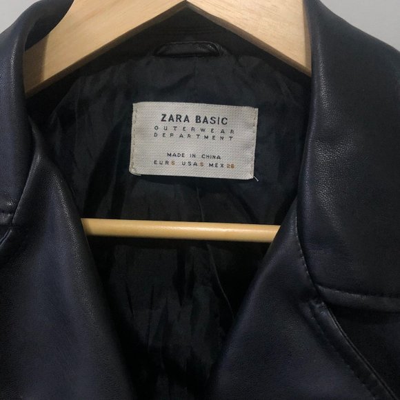 Zara Jackets & Blazers - Zara Faux Leather Jacket